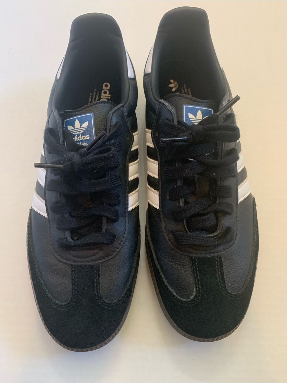 adidas Men’s Black and White Sambas OG size 11